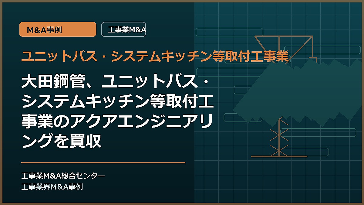 ユニットバス・システムキッチン等取付工事業の記事アイキャッチ画像