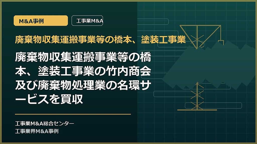 廃棄物収集運搬事業等の橋本、塗装工事業の記事アイキャッチ画像