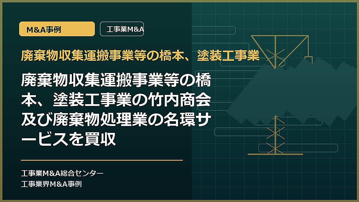 廃棄物収集運搬事業等の橋本、塗装工事業の記事アイキャッチ画像