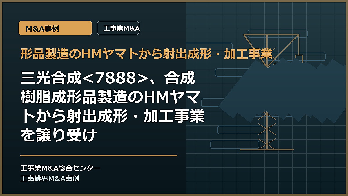 形品製造のHMヤマトから射出成形・加工事業の記事アイキャッチ画像