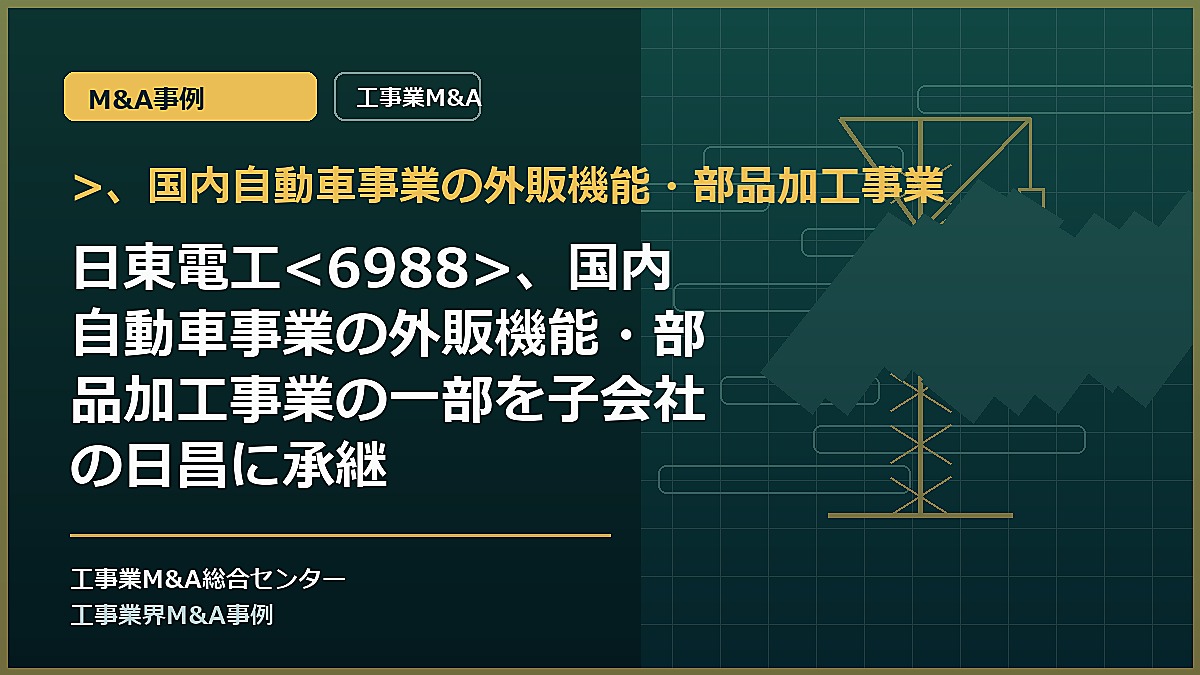 >、国内自動車事業の外販機能・部品加工事業の記事アイキャッチ画像