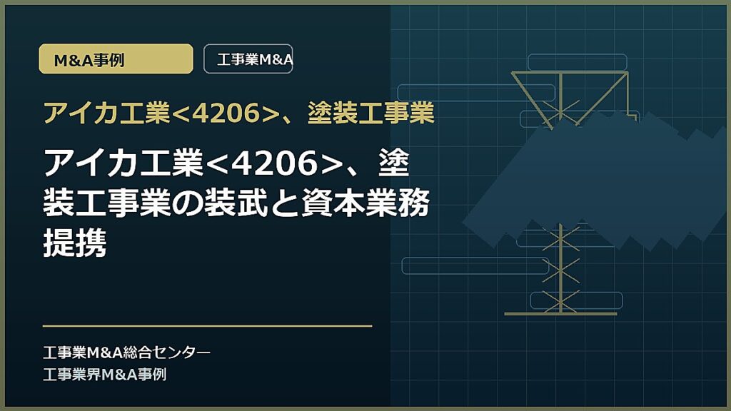 アイカ工業、塗装工事業の記事アイキャッチ画像