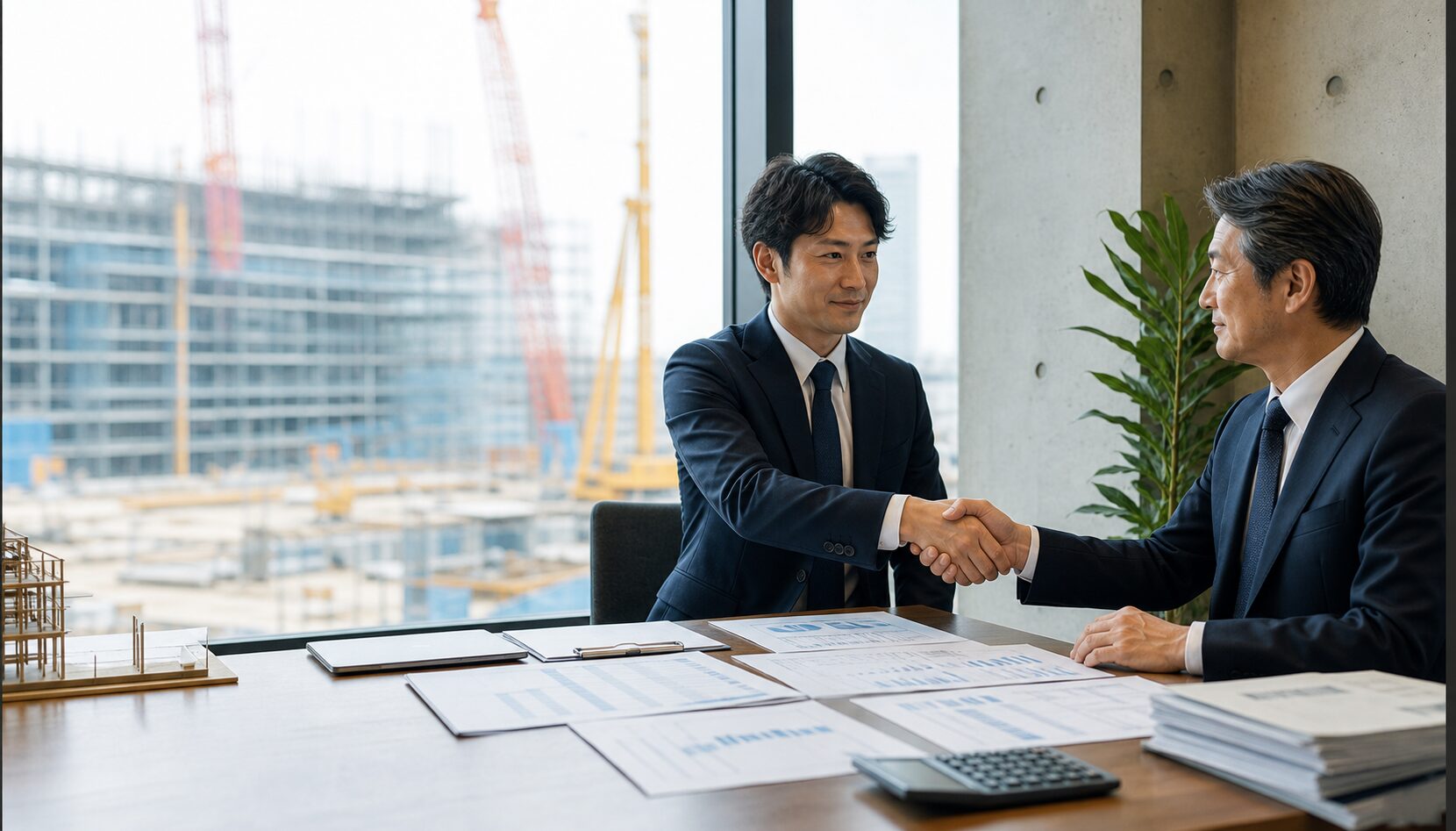 建設会社の会社売却で下請代金と支払条件を確認するM&A面談