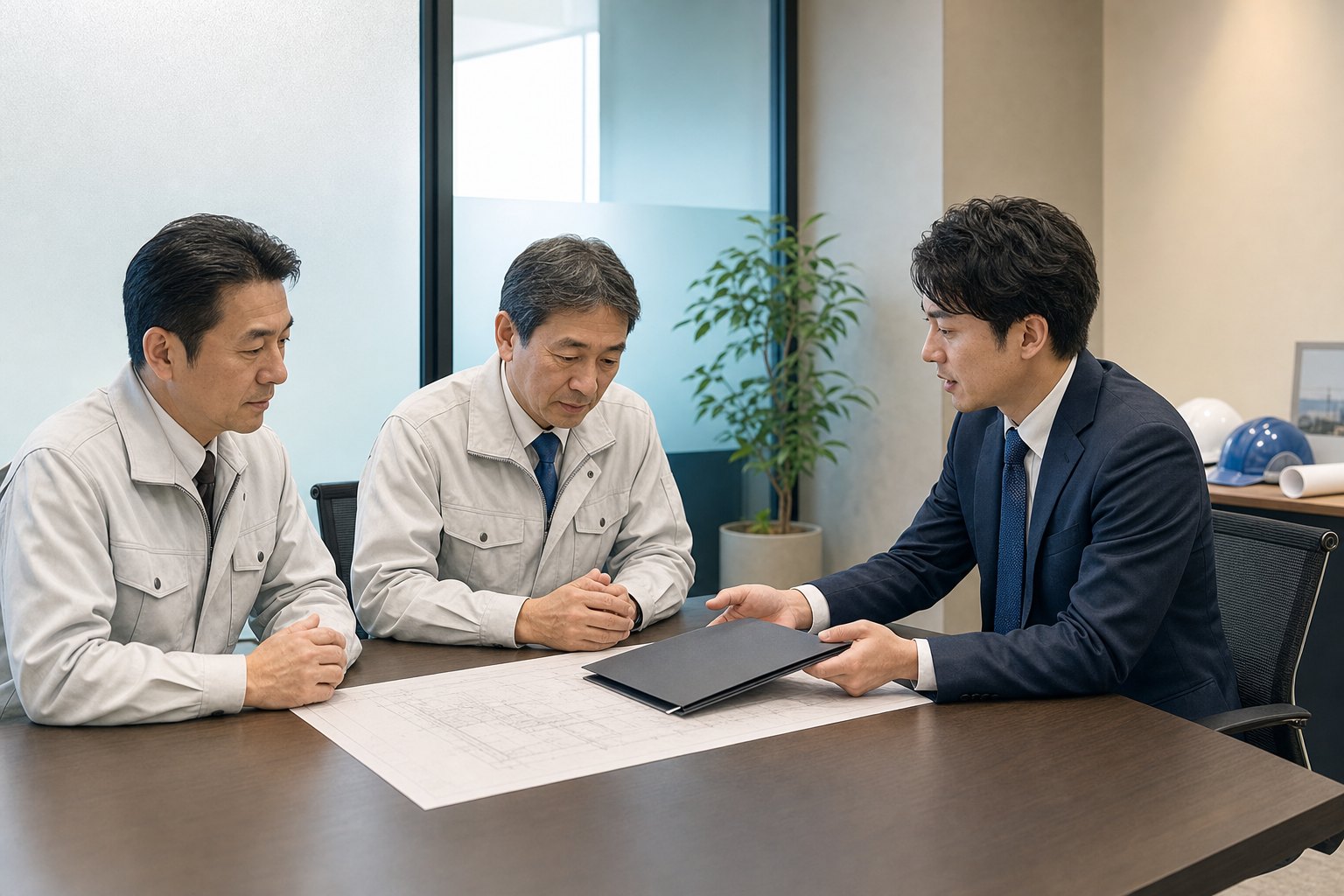 秘密保持を前提にした工事会社M&Aの打ち合わせ