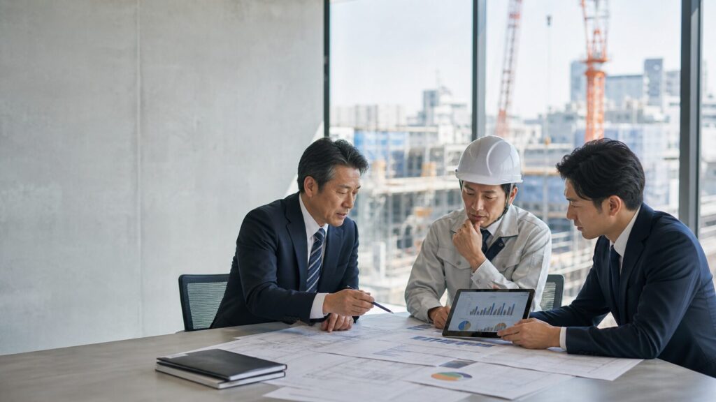 建設会社の会社譲渡に向け未成工事支出金と受注残を確認する財務DD会議